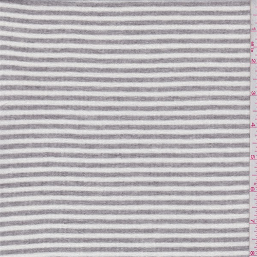 Taupe/Ivory Stripe Sweater Knit