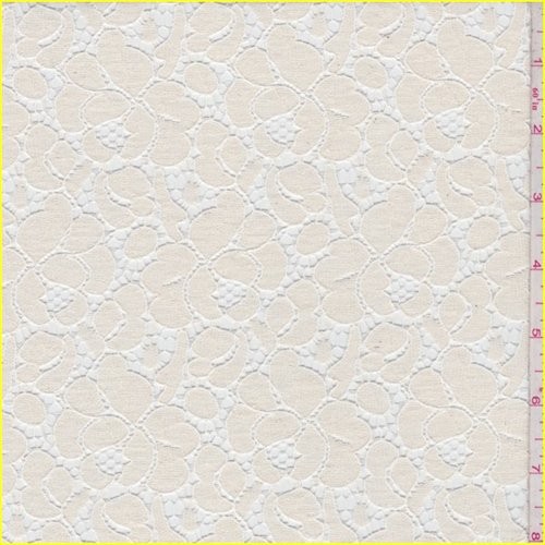 Ecru PFD Floral Lace