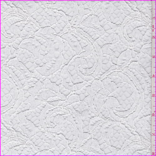 Optic White Scroll Lace
