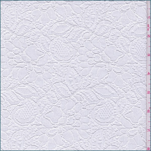 White Floral Rayon Lace