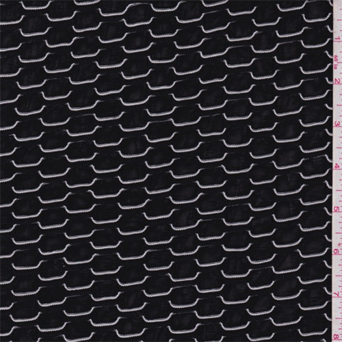 Black/White Puckered Stretch Slinky