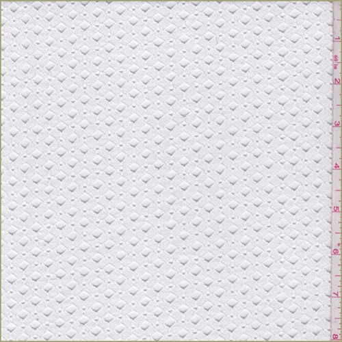 Off White Embroidered Lattice Eyelet