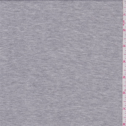 Silver Grey Heather Rib Knit