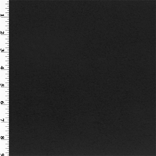 *3 YD PC--Double Sided Sweatshirt Fleece - Black