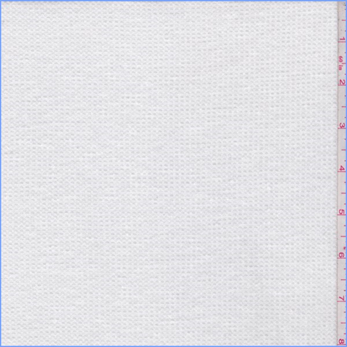White Polyester Thermal Knit