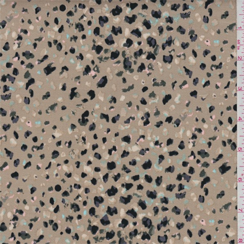 *3 YD PC--Caramel Brown Speckled Stretch Twill