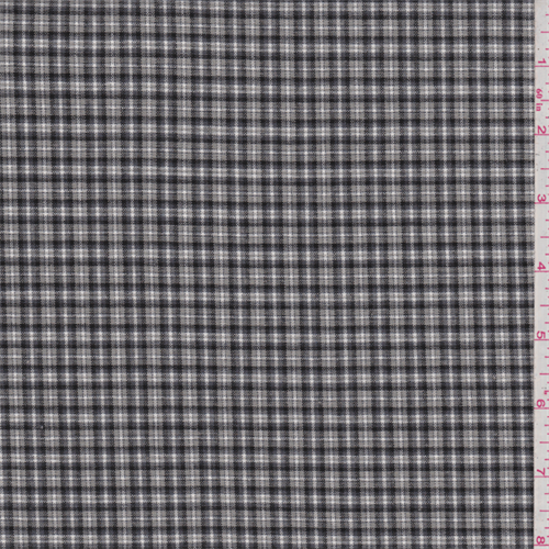 *3 YD PC--Sterling Grey Plaid Shirting