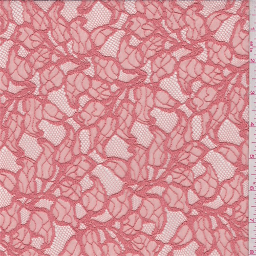 Dark Peach Petal Lace