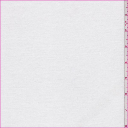 White Rayon Jersey Knit