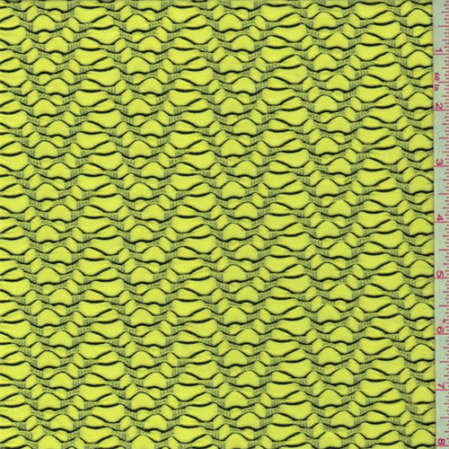 Neon Yellow Novelty Knit