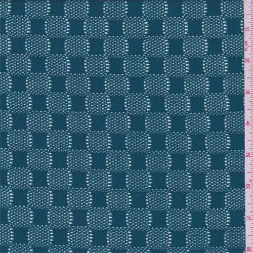 Teal Blue Crochet Lace