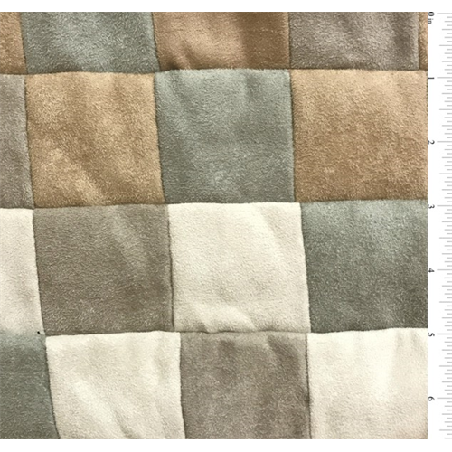 Small Square Patchwork Suede