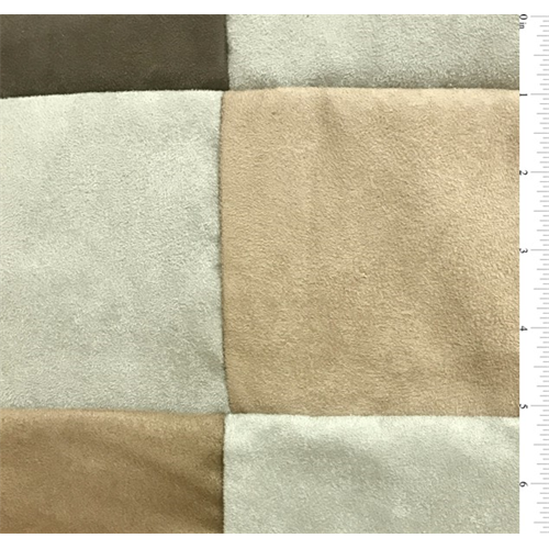 Large Square Patchwork Suede