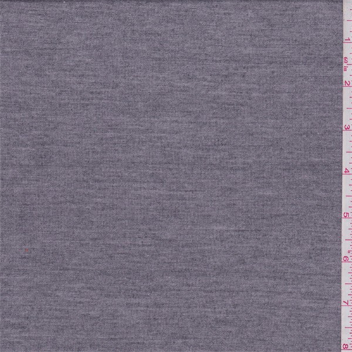Dark Heather Grey Rayon Jersey Knit