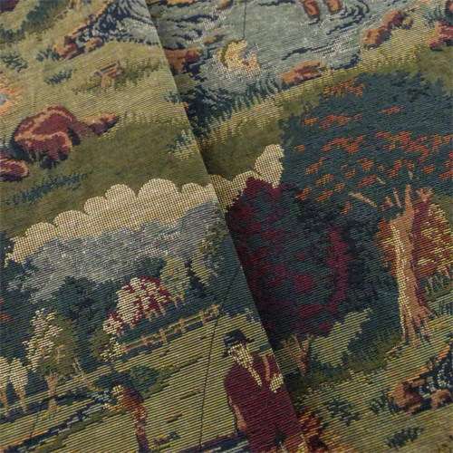 Multi Designer Fisherman Landscape Tapestry Home Decorating Fabric DFW52401