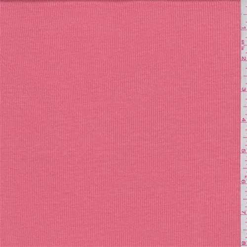 Coral Rayon Mini Rib Knit