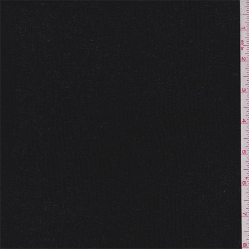 Jet Black Rayon Sweater Knit