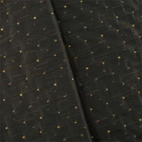 Black Embroidered Shantung Home Decorating Fabric DFW52476