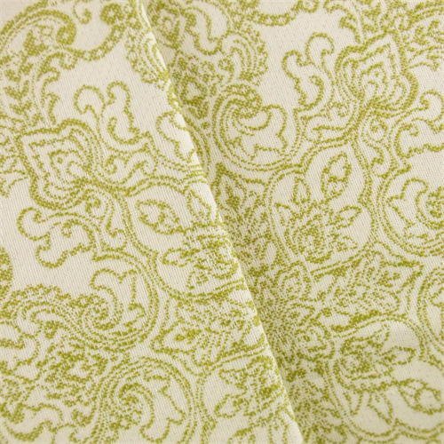 Chartreuse/Ivory Paisley Jacquard Home Decorating Fabric DFW52483
