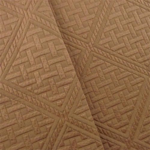 Rust Brown Lattice Cloque Home Decorating Fabric DFW52615