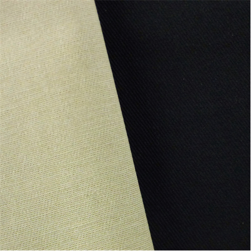 Black/Beige Twill Coating Fabric 49802