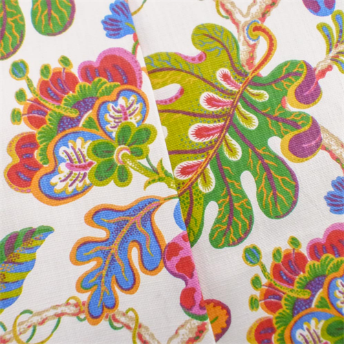 White/Multi P Kaufmann Floral Print Home Decorating Fabric DFW52793