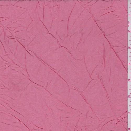 Grapefruit Pink Crinkled Satin