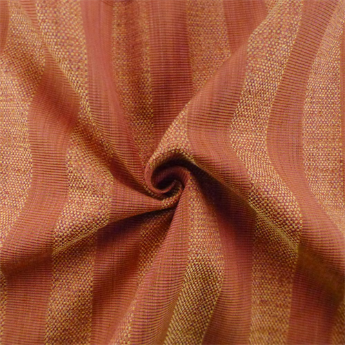 Umber Red/Golden Textured Stripe Home Decorating Fabric DFW52813