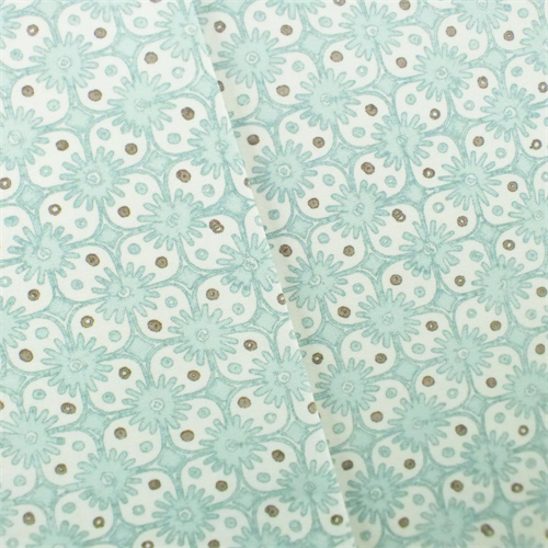 Pale Blue/White Floral Grid Print Home Decorating Fabric DFW52833