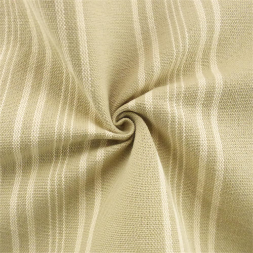 Beige/Ivory Cotton/Linen Stripe Home Decorating Fabric DFW52842