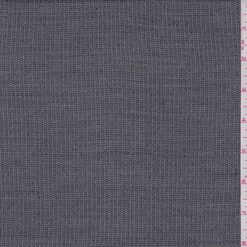 Heather Black Wool Blend Suiting