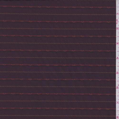 Iridesent Maroon Stripe Shirting