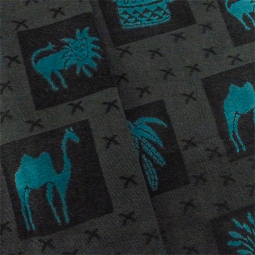 Black/Blue J. Robert Scott Animal Pile Upholstery Fabric DFW53064