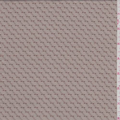 Coconut Brown Zig Zag Dobbie Suiting