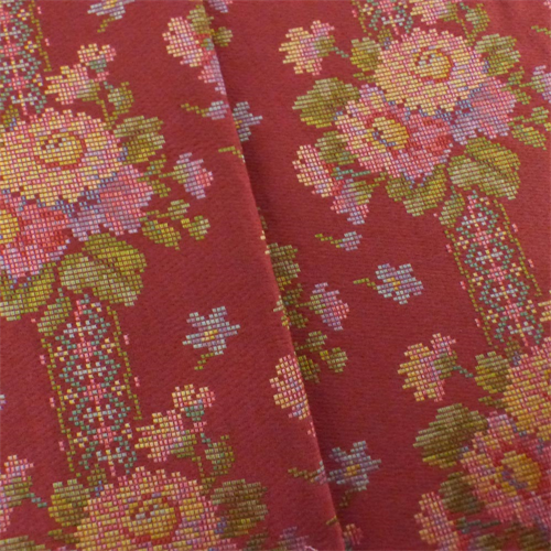 Red/Multi Designer Floral Tapestry Home Decorating Fabric DFW52998