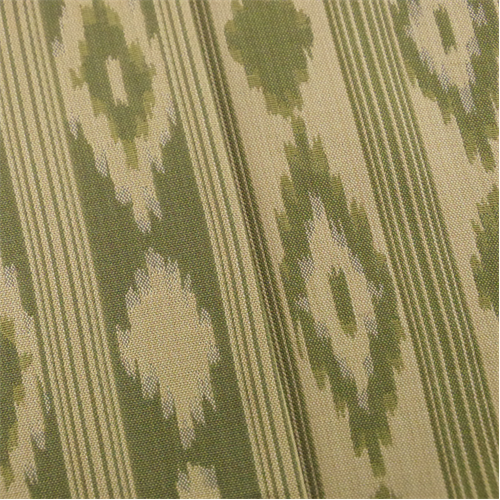 Green/Beige Ikat Stripe Jacquard Home Decorating Fabric DFW53013