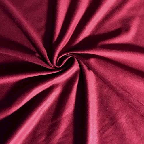 Deep Red Knit Microsuede