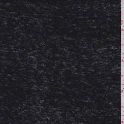 Black Slubbed Sweater Knit