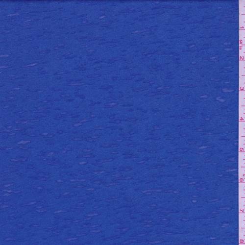 Royal Blue Burnout Sueded Jersey Knit