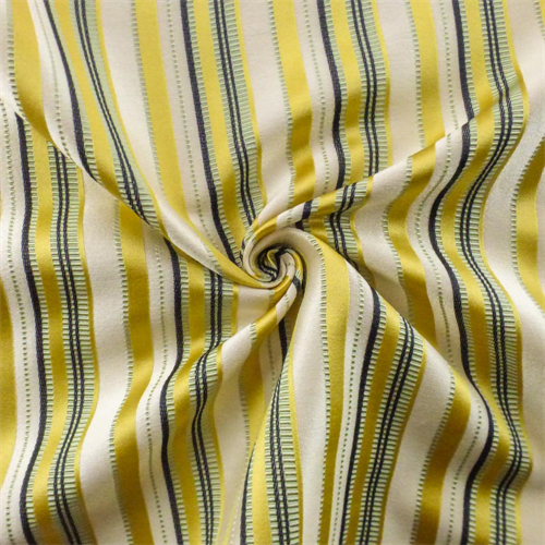 Yellow/Multi JR Scott Silk Stripe Home Decorating Fabric DFW53089