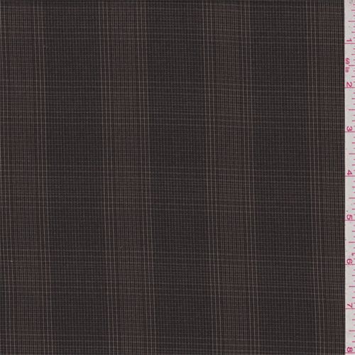 *1 YD PC--Walnut Brown Plaid Suiting