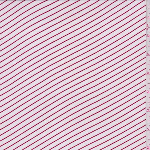 White/Red Stripe Lawn