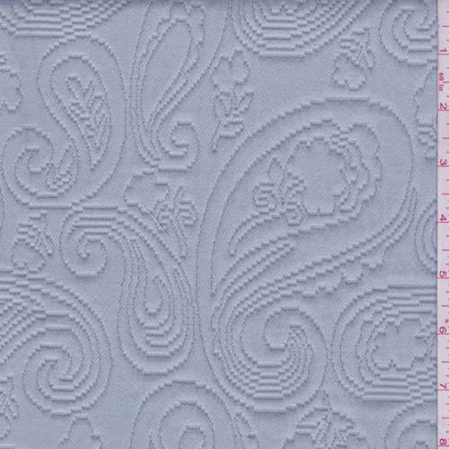 Shabby Chic Spa Blue Paisley Matelasse