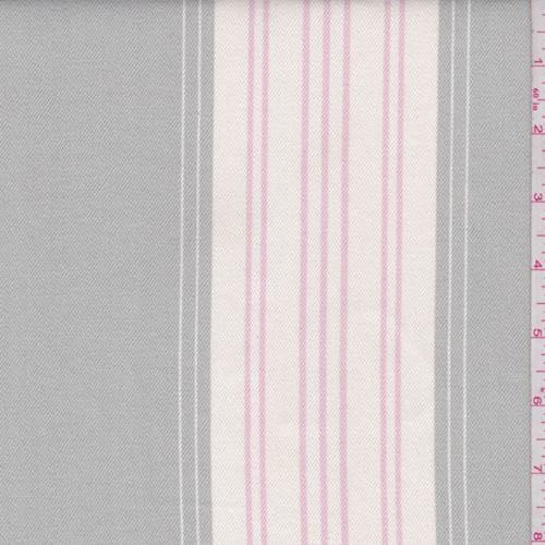 Shabby Chic Sage/Ivory Stripe Twill
