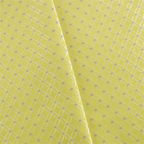 Lime Green/Ivory Trellis Woven Decorating Fabric DFW53314