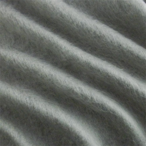 Grey Wool Blend Brushed Fur Pile 70005