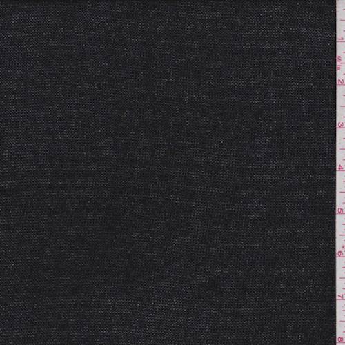 Black Polyester Sweater Knit