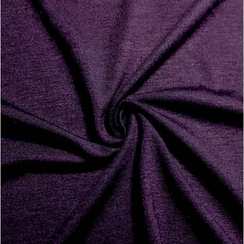 *2 3/4 YD PC--Eggplant Purple Jersey Knit