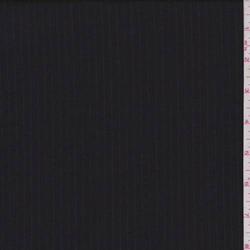 Onyx/Graphite Pinstripe Wool Suiting