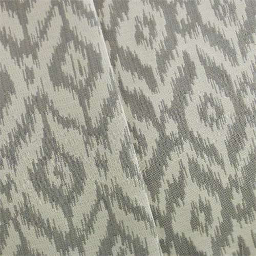 Gray White Ikat Double Jacquard Home Decorating Fabric Dfw53223